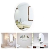 2pcs 42X27CM Acrylic Oval Mirror Tile Stickers Reflective Wall Mirror Stickers Self Adhesive Decal Bathroom Bedroom Wardrobe Decor miniinthebox