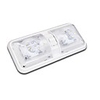 2Pcs 48LED 6.8W 6000K Interior Switch Natural White Ceiling Dome Trailer Light Car Boat Truck