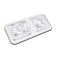 2Pcs 48LED 6.8W 6000K Interior Switch Natural White Ceiling Dome Trailer Light Car Boat Truck