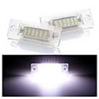 2Pcs 4W 12V 6500K 18SMD Led Rear Number License Plate Light Lamp For Skoda Passat Caddy