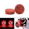2PCS 5 LED Car Door Open Warning Light Anti-collision Red Flashing Signal Lamp Waterproof with Magnetic Sensor