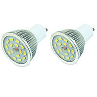 2pcs 5 W LED Spotlight 400 lm GU10 15 LED Beads SMD 5730 Dimmable Warm White White 220-240 V miniinthebox