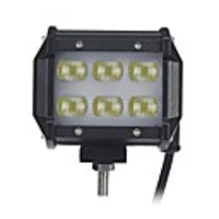 2Pcs 5D LED 18W Work Light Spot Beam Boat Truck Offroad 4WD SUV White Lamp IP67