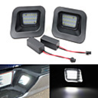 2Pcs 5W 6500K 18 LED White Bulb License Plate Light For 22003-2010 Dodge RAM 1500 2500 3500 2010-2018 RAM 1500 2500 3500 2019 RAM 1500 Classic