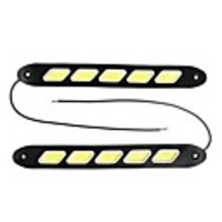 2Pcs 5W 12V Car LED Daytime Running Lights DRL Fog Lights COB 10 LED Singnal Waterproof Lamps