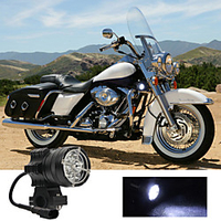 2Pcs 6 LED Working Spot Light Motorbike Fog Lamp 60W LED Scooters Spotlight Motorcycles Headlight White Super Bright