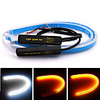2pcs 60cm Universal Car DRL LED Strip Flexible Flowing 150 leds Turn Signal Lights Auto Angel Eyes Daytime Running Lamp Decoration Lights