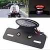 2Pcs 9W 14V Motorcycle Motorbike White Red LED 3 Wire Rear Tail Light Brake Stop Light License Plate Light Multifunction Lamp