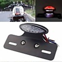 2Pcs 9W 14V Motorcycle Motorbike White Red LED 3 Wire Rear Tail Light Brake Stop Light License Plate Light Multifunction Lamp