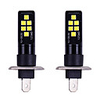 2PCS Auto H1 LED H3 LED Super Bright 3030 Chips High Power car Fog Lights Car Driving Light Fog lamps Auto Leds headlight 12v