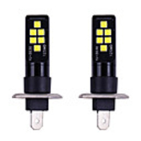 2PCS Auto H1 LED H3 LED Super Bright 3030 Chips High Power car Fog Lights Car Driving Light Fog lamps Auto Leds headlight 12v