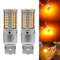 2PCS auto led CANBUS p21w py21w W21W T20 LED 7440 S25 1156 BA15S BAU15S Bulbs 3030 69SMD car Turn Signal Lights Amber