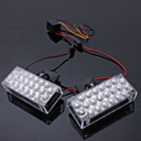 2pcs Car Daytime Running Light Flashing Emergency Warning Strobe lights