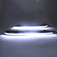 2Pcs Car Flashing Car Lamp LED Daytime Running Light With Yellow Turn Signal Fog Lamp For Mazda Atenza 13-16