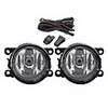 2pcs Car Front Bumper Fog Lights with H11 Lamps Harness Pair for Mitsubishi Outlander Sport/RVR/ASX