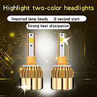2Pcs Car Headlight Bulbs LED H1 H4 9005 9006 H3 H7 H11 Auto C6 Bulb LED Car Lights Lighting Car Headlight Universal Led Headlight