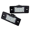 2Pcs Car LED License Number Plate Lights Rear Lamps 12V For Porsche Cayenne VW Touareg