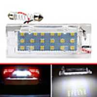 2PCS Car LED Number License Plate Light For All Car E53 X5 E83 X3 E81 E87 Trunk Bulbs 18Leds 3528SMD 12V Lamp