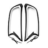 2Pcs Car Left / Right Matte Black LED DRL HeadLight Front Cover Trim For Ford Ranger T6 Wild Trak 15-18