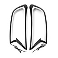 2Pcs Car Left / Right Matte Black LED DRL HeadLight Front Cover Trim For Ford Ranger T6 Wild Trak 15-18