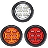 2pcs Car Light Bulbs Round Trailer Led 12V/24V Clearance Side Marker Lights with Reflectors Waterproof Sealed round led marker lights Fender Cab Panel Lights and Pigtails 3 Colors To Choice