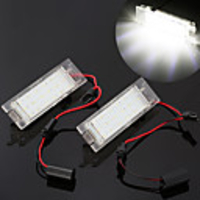 2pcs Car-Styling LED License Plate Lights For Opel Astra H J Insignia Zafira B Corsa C D E Meriva A B Vectra C