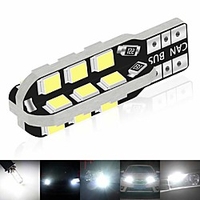 2pcs car T10 LED w5w 2835 24SMD Amber yellow for Turn Side License Plate Interior Map Dome Side Marker clearance Light 12v miniinthebox