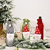 2pcs Christmas Decorations Forest Old Man Linen Wine Bottle Bag Creative Faceless Doll Wine Bottle Bag Wine Set