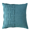 2pcs Cushion Cover Minimalist Plain Color Plaid Stitching Cotton And Linen Pillowcase Solid Color Fabric Sofa Cushion Cover
