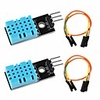 2pcs DHT11 Temperature Humidity Sensor Module Digital Temperature Humidity Sensor 3.3V-5V with Wires for Arduino Raspberry Pi 2 3