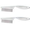 2pcs Dog Pet Hair Grooming Comb Flea Shedding Brush Puppy Cat Dog Handhold Stainless Hair Combs Cat Dog Bath Cleaning Supplies