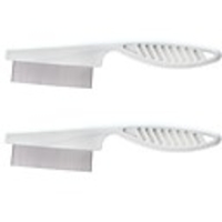 2pcs Dog Pet Hair Grooming Comb Flea Shedding Brush Puppy Cat Dog Handhold Stainless Hair Combs Cat Dog Bath Cleaning Supplies