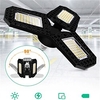2pcs Garage Light E27 LED Lamp Adjustable Deformable Fan Blades Garage Ceiling Lamp Warage Warehouse Workshop Lights miniinthebox