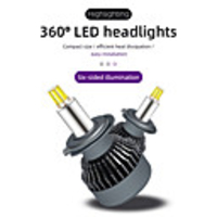 2Pcs H1 H3 Car Accessories Headlamp Car Headlight Bulbs H7 H11 Headlight 3D LED Canbus 360 Degree 12000LM Auto Light 9005 9006 9012