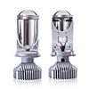 2Pcs H4 LED Bulb Three-color Lens For Automobile LED Headlights With Mini Projector Lens H4 LED Conversion Kit Automobiles Hi/Lo Beam LED Headlight
