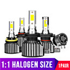 2PCS H4 LED H7 H11 H8 HB4 H1 H3 9005 HB3 Auto Car Headlight Bulbs Motorcycle 8000LM Car Accessories 6500K 4300K 8000K fog lights