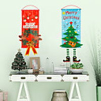 2pcs Hanging Pictures Christmas Decorations Christmas Ornaments,  Holiday Decorations Party Garden Decoration 11540 cm