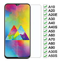 2PCS HD Phone Screen protector Glass For Samsung Galaxy A10 A20 A30 A40 A50 A60 Screen Protector A70 A80 A90 A10E A10S A20E A20S M20 M30 M30S A30S A40S A50S Tempered Glass Film miniinthebox