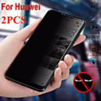 2PCS Huawei P40Pro Anti-spy and Anti-peeping Protection Privacy Tempered Glass Protective Film Mate30Pro Anti-drop Anti-fingerprint Anti-scratch Honor20 Nova7 Protective Screen
