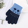 2pcs Kids Unisex Active Cat Cartoon Knitted Acrylic / Knitwear Gloves Black / Blushing Pink / Dusty Rose One-Size