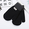 2pcs Kids Unisex Active Striped / Color Block Knitted Knitwear Gloves Black / Blushing Pink / Wine One-Size