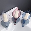 2pcs Leaf Soap Dish Creative Soap Box Leaf Shaped Soap Holder with Suction Base Kitchen Storage Ramdon Color