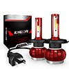 2PCS LED 3800LM Mini Car Headlight Bulbs K1-H4 Auto Lamps 6000K IP68 Waterproof