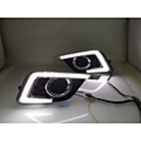 2Pcs LED Daytime Running Light Waterproof Yellow Turn Signal Turn Signal Light Indicator Light Bumper LED For Nissan Sylphy 17-18