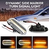 2pcs Led Dynamic Side Marker Turn Signal Light Sequential Blinker Indicator Light For Volkswagen VW Bora Golf 3 4 Passat 3BG Polo SB6 Ford 2 Colors To Choice