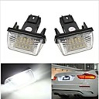 2Pcs LED License Number Plate Lights Lamp For Citroen C3 C4 C5 Berlingo Saxo Xsara Picasso Peugeot