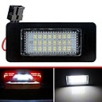 2Pcs LED License Plate Lights SMD3528 6500K 24SMD Number Plate Light for Audi A4 S4 A5 S5 Q5 TT TT-RS for VW Passat 5D R36