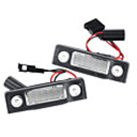 2Pcs LED License Plate Lights White for Skoda Octavia ll Facelift 2009-2012