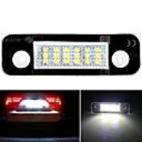 2Pcs LED License Plate Number Light Bulbs Lamp For Ford Fiesta Fusion Mondeo MK2 White Car Lights