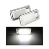2Pcs Led Number License Plate Light Bulb Error Free Number Plate Lamp For Audi A4 A5 A6 C6 A3 S3 S4 S5 B6 B7 S6 A8 S8 Rs4 Q7
